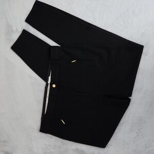 Tory Burch black and gold dress pants/trousers size small Hightower Maggie